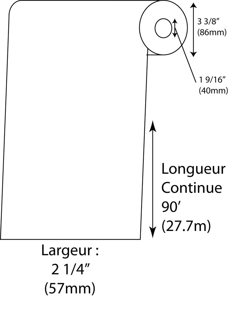 Étiquettes de balance TEC SL 9000 Continue Blanche - Fournitures Big Ben
